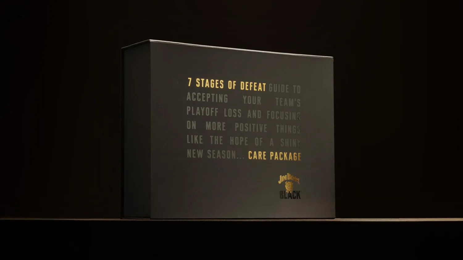 Jim Beam “7 Stages of Defeat” care package