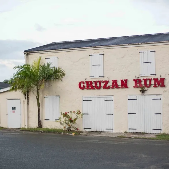 Facade the Cruzan rum distillery